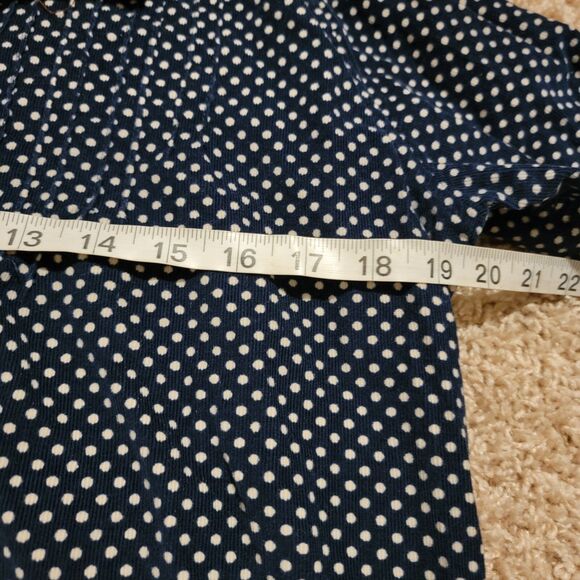 Trovata Womens Button‎ Up Corduroy Shirt Size Small Polka Dot Button Up - Picture 5 of 6